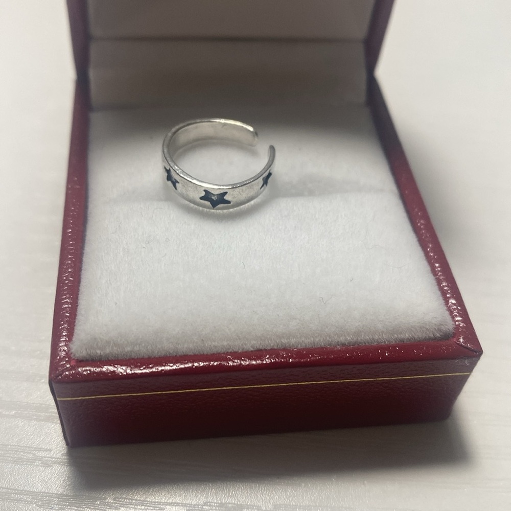 Sterling Silver Star Toe Ring - Picture 3 of 3